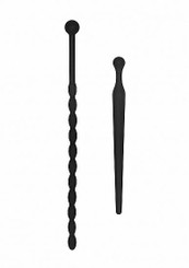 Silicone Beginners Plug Set Urethral Sounding Black by SHOTS AMERICA