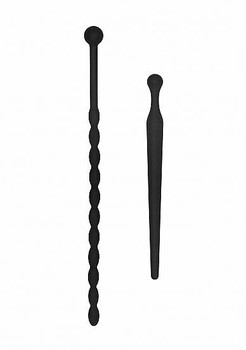Silicone Beginners Plug Set Urethral Sounding Black by SHOTS AMERICA
