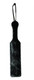 Fur Lined Leather Paddle Black Adult Toy