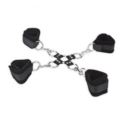 Lux Fetish 5 Piece Hogtie Set Black by Hustler