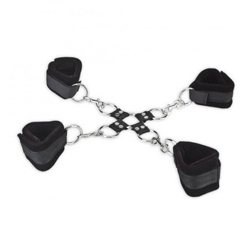 Lux Fetish 5 Piece Hogtie Set Black by Hustler