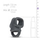 Boners Liquid Silicone Ball Splitter Gray by EDC Wholesale - view 3