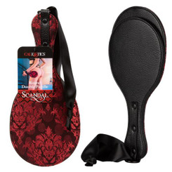 Scandal Round Double Paddle Black Sex Toy