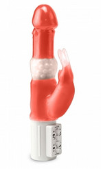 Deluxe Rabbit Pearl Vibrator - Pink
