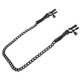 Fetish Fantasy Adjustable Nipple Chain Clamps Black by Pipedream Products