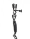 Fetish Fantasy Adjustable Nipple Chain Clamps Black by Pipedream Products - view 2