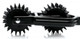XR Brands Transfix 10 Reel Dual Pinwheel Black - Product SKU XRAE854