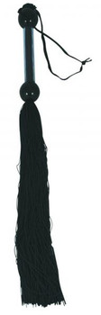 Rubber Whip 22 inch - Black by Sportsheets