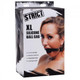 XR Brands Strict XL 2 inches Silicone Ball Gag Black O/S - Product SKU XRAE912