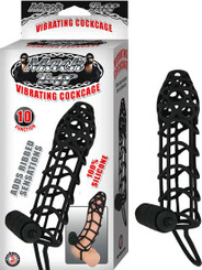 Mack Tuff Vibrating Cock Cage Black Sex Toys