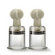 Temptasia Clit & Nipple Twist Large Suckers Set Of 2 Clear by Blush Novelties