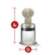 Temptasia Clit & Nipple Twist Large Suckers Set Of 2 Clear by Blush Novelties - view 3