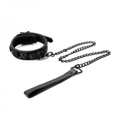 Sinful 1 inch Collar & Leash Black by NS Novelties