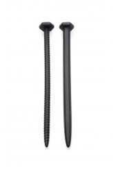 Hardware Nail & Screw Silicone Urethral Sounds Black by XR Brands