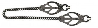 The Black Butterfly Nipple Clamps With Chain Sex Toy For Sale