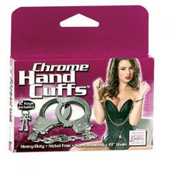 Chrome Hand cuffs Adult Sex Toys