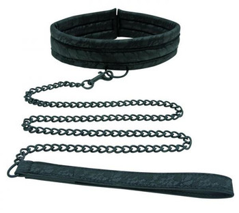 Midnight Lace Collar & Leash Black Best Adult Toys