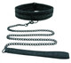 Midnight Lace Collar & Leash Black by Sportsheets