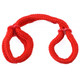Fetish Fantasy Silk Rope Love Cuffs Red by Pipedream Products