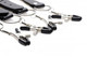 Spread Labia Spreader Straps with Clamps Black by XR Brands - view 4