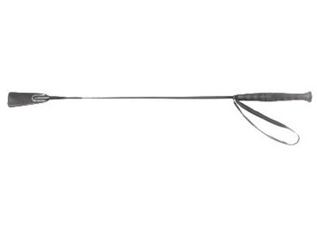 26 Inch Basic Riding Crop Black Leat by Spartacus