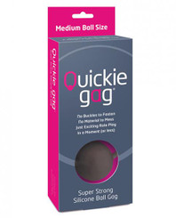 Quickie Ball Gag Medium Black by Creative Conceptions
