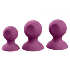 Cloud 9 Health & Wellness Nipple & Clitoral Massager Suction Set Plum Best Sex Toy