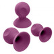 Cloud 9 Novelties Cloud 9 Health & Wellness Nipple & Clitoral Massager Suction Set Plum - Product SKU WTC917