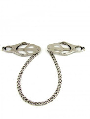 M2M Nipple Clamps Jaws With Chain Chrome Best Adult Toys