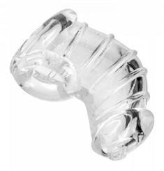 Detained Soft Body Chastity Cage Clear by XR Brands