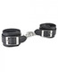 Lux Fetish Unisex Leatherette Cuffs Black by Hustler