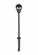 Ouch! Skulls & Bones Riding Crop with Skull Black Sex Toys