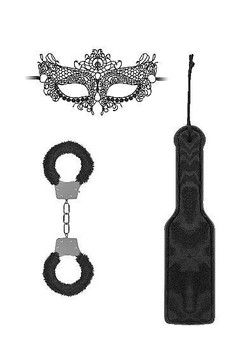 Ouch Introductory Bondage Kit #3 Black by Shots Toys