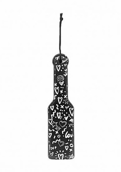 Love Street Art Fashion Printed Paddle Black by SHOTS AMERICA