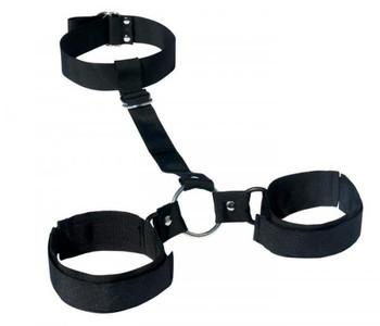 Sex and Mischief Shadow Neck & Wrist Restraint by Sportsheets