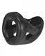 Hunkyjunk Slingshot 3 Ring Teardrop Tar Black by OXBALLS - view 3