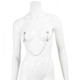 Fifty Shades Darker At My Mercy Beaded Chain Nipple Clamps by LoveHoney - view 2