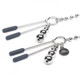 Fifty Shades Darker At My Mercy Beaded Chain Nipple Clamps by LoveHoney - view 3