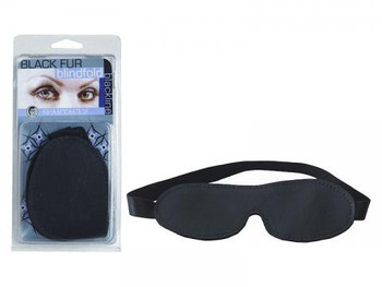 Fur Blindfold Black Adult Sex Toys