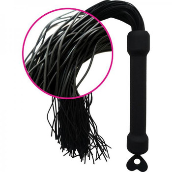 Whip It Black Pleasure Whip With Tassels by Hott Products