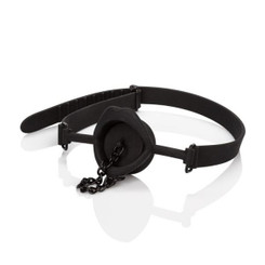 Scandal Silicone Stopper Gag Black by Cal Exotics