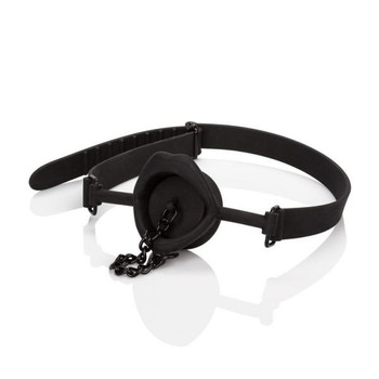Scandal Silicone Stopper Gag Black by Cal Exotics