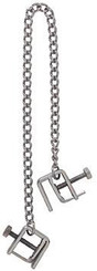 The Adjustable Press Nipple Clamps With Link Chain Sex Toy For Sale