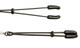 Black Beaded Nipple Clamps With Tweezer Tip Black by Spartacus - view 3