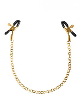 Fetish Fantasy Gold Chain Nipple Clamps by Pipedream Products