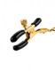 Fetish Fantasy Gold Chain Nipple Clamps by Pipedream Products - view 2