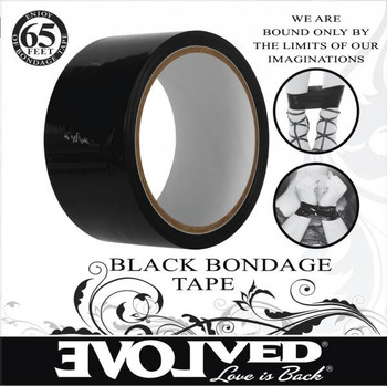 Evolved Bondage Tape Black 65 Ft Sex Toy