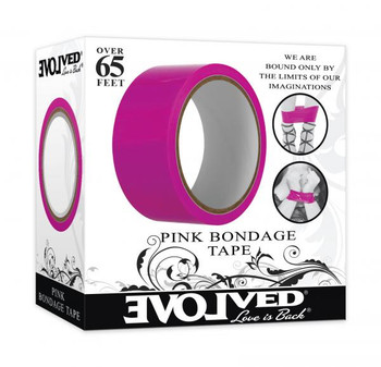 Evolved Bondage Tape Pink 65 Ft Sex Toys