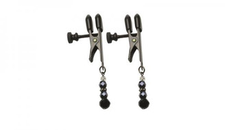 The Black Beaded Clamps - Adjustable Broad Tip Sex Toy For Sale