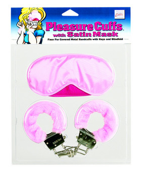 Pleasure Cuffs with Satin Mask Sex Toys